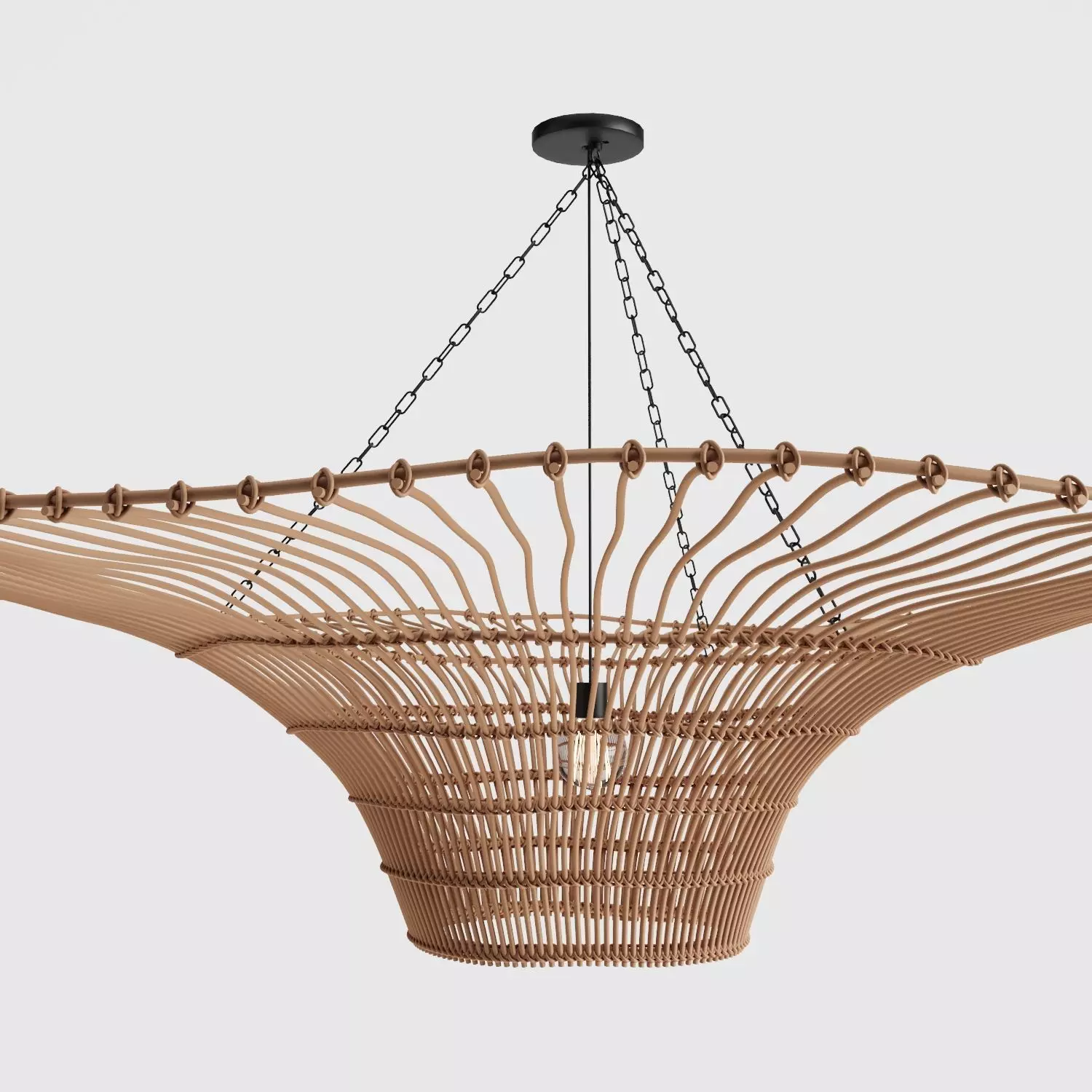 Rattan Pendant Lamp - MyLamp Likya 3D model_5