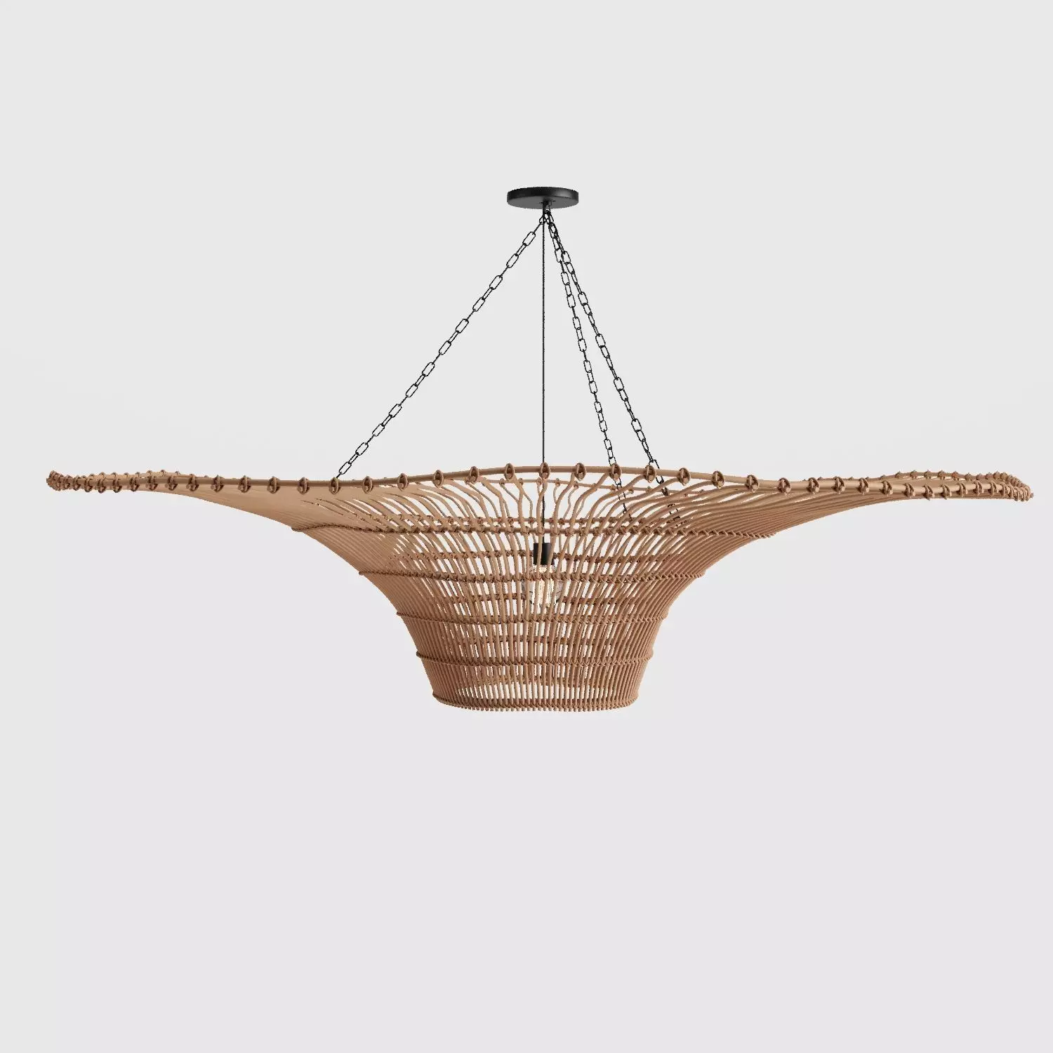 Rattan Pendant Lamp - MyLamp Likya 3D model_1