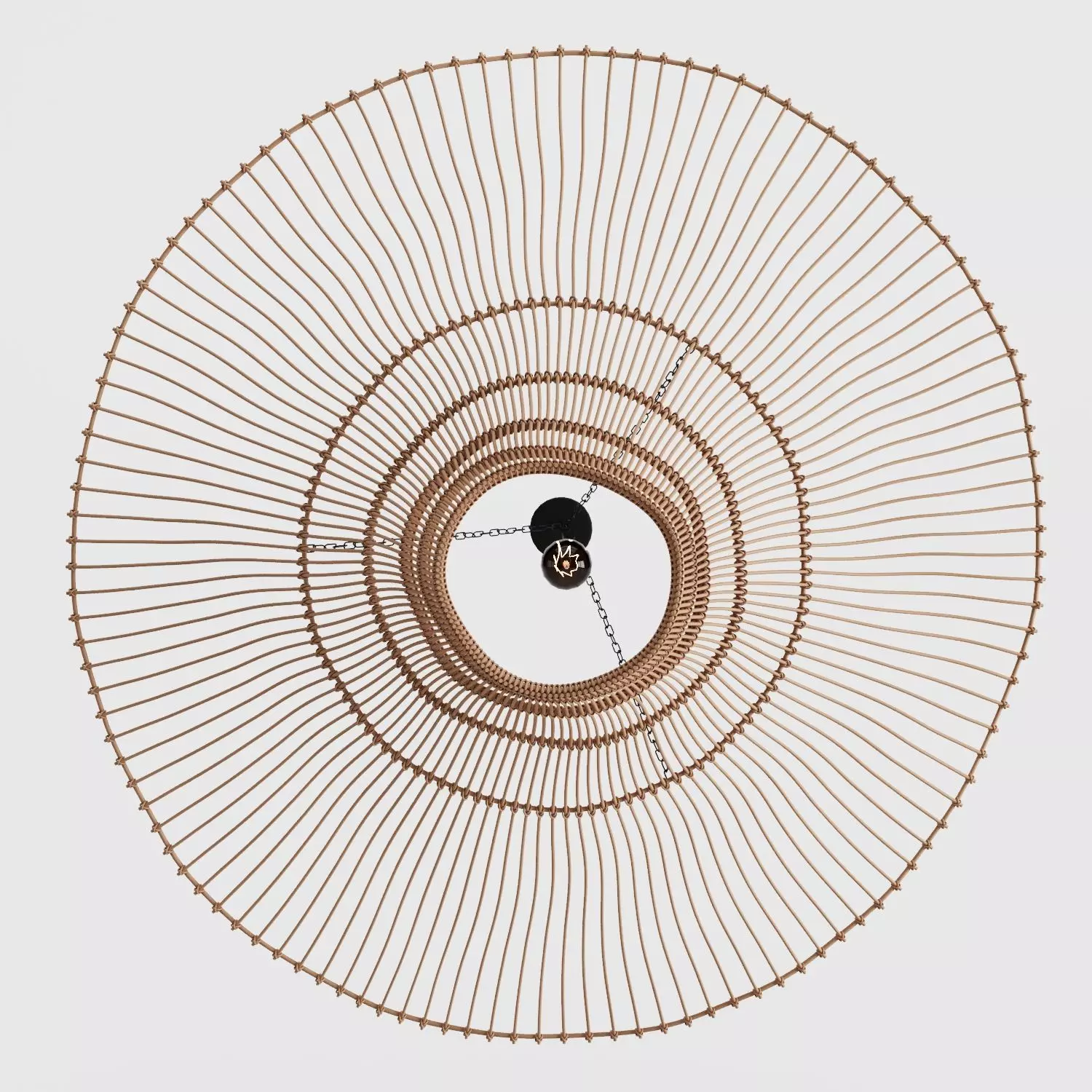 Rattan Pendant Lamp - MyLamp Likya 3D model_3