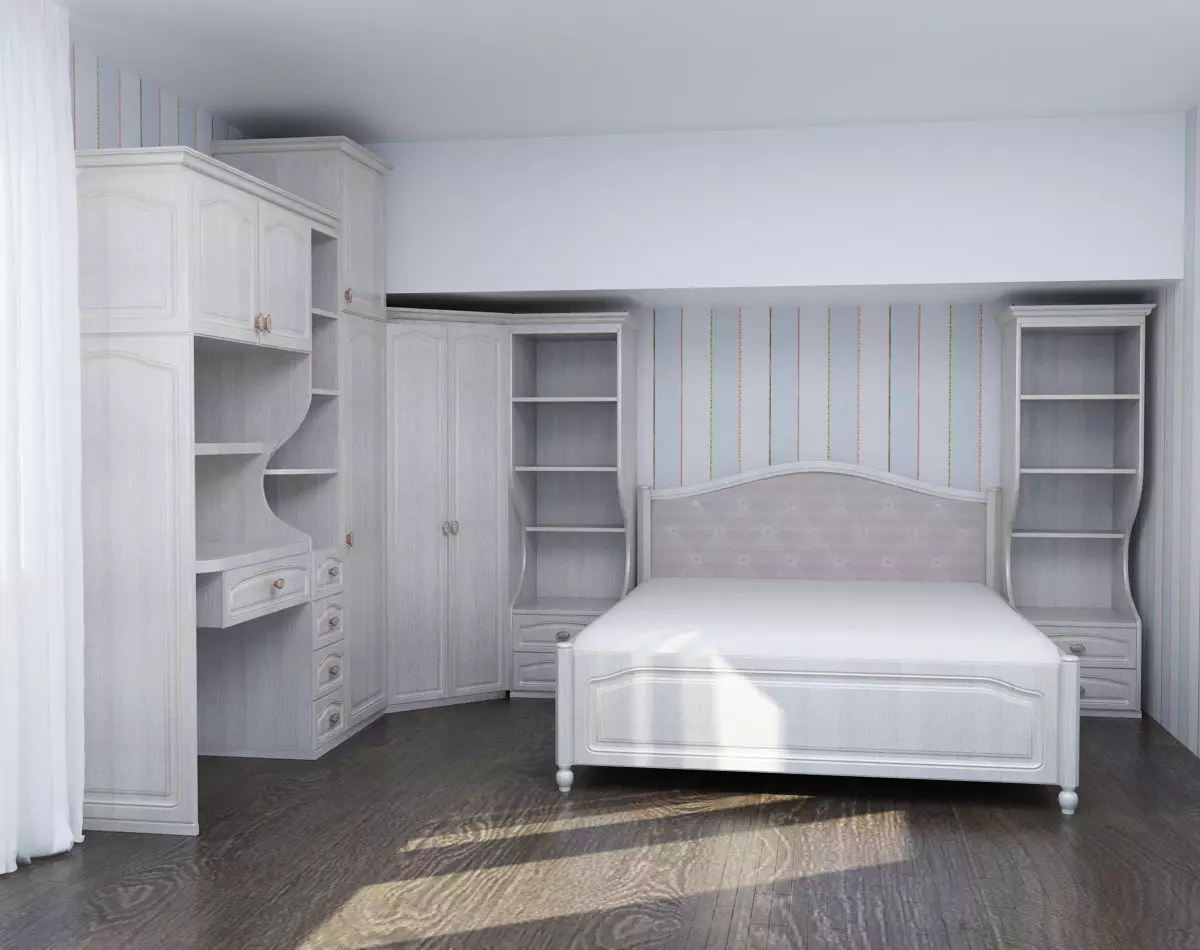 Girls Bedroom Classical 3D model_0