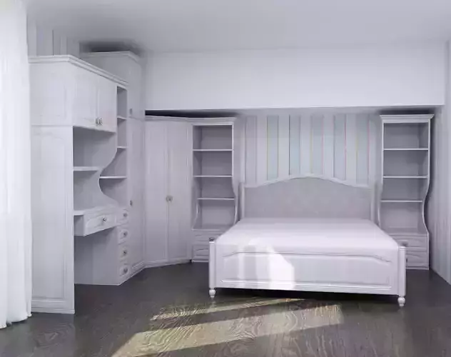 Girls Bedroom Classical 3D model