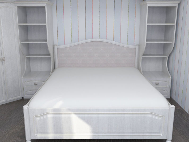 Girls Bedroom Classical 3D model_3