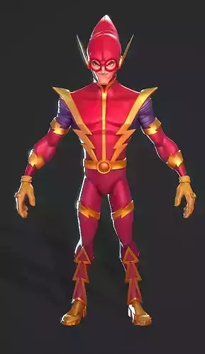 Johnny Quick Low-poly 3D model