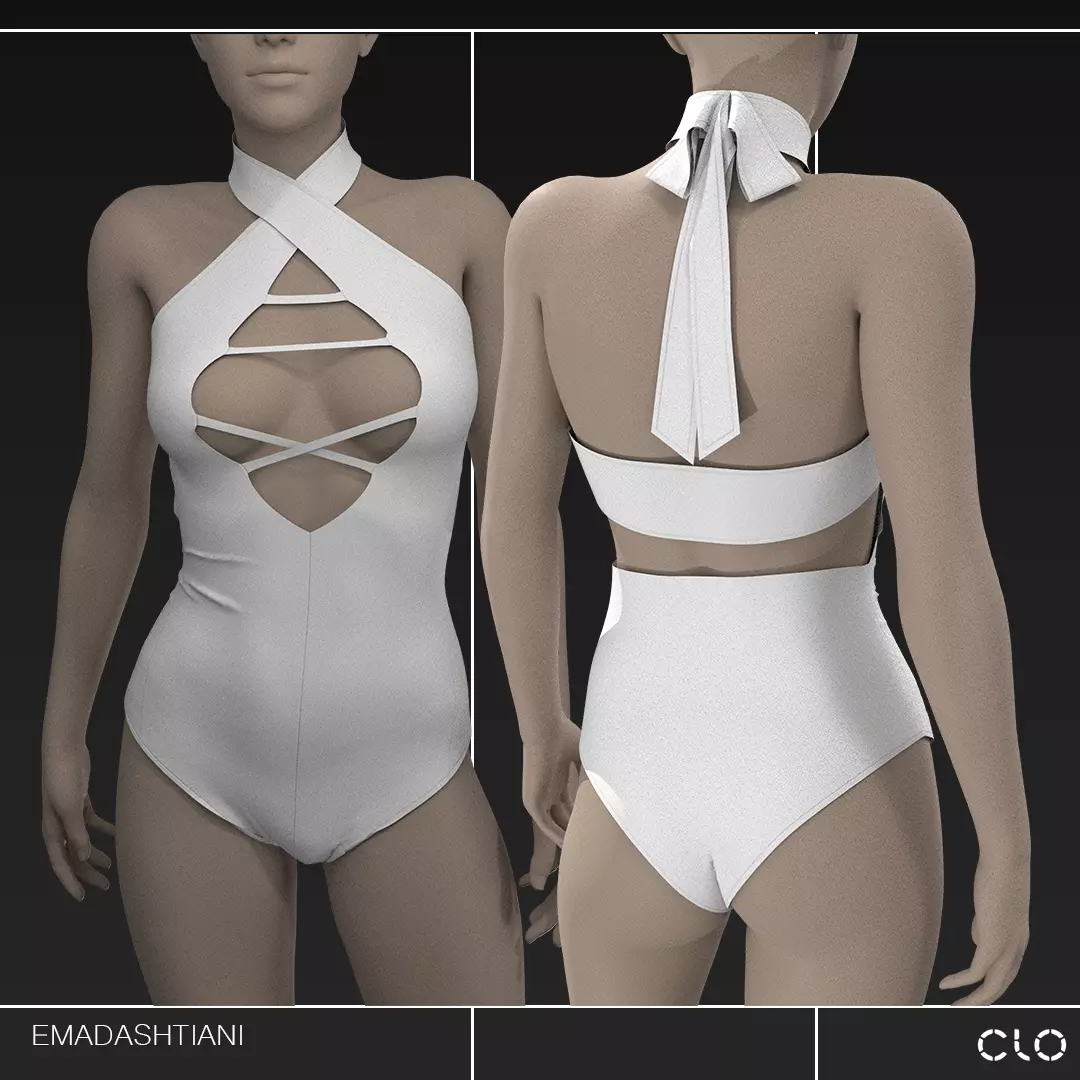 Swimwear Collection 51 MD-CLO3D ZPRJ FBX OBJ MTL 3D model 3D model_2