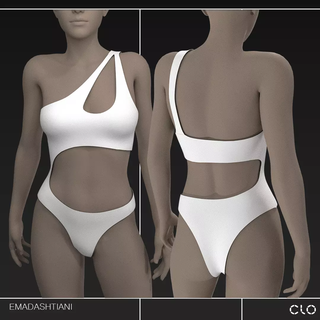 Swimwear Collection 51 MD-CLO3D ZPRJ FBX OBJ MTL 3D model 3D model_3