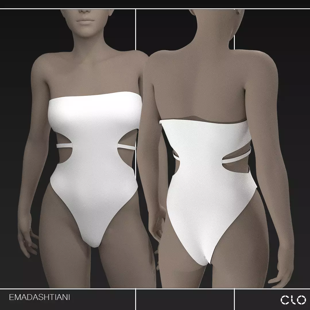 Swimwear Collection 51 MD-CLO3D ZPRJ FBX OBJ MTL 3D model 3D model_4