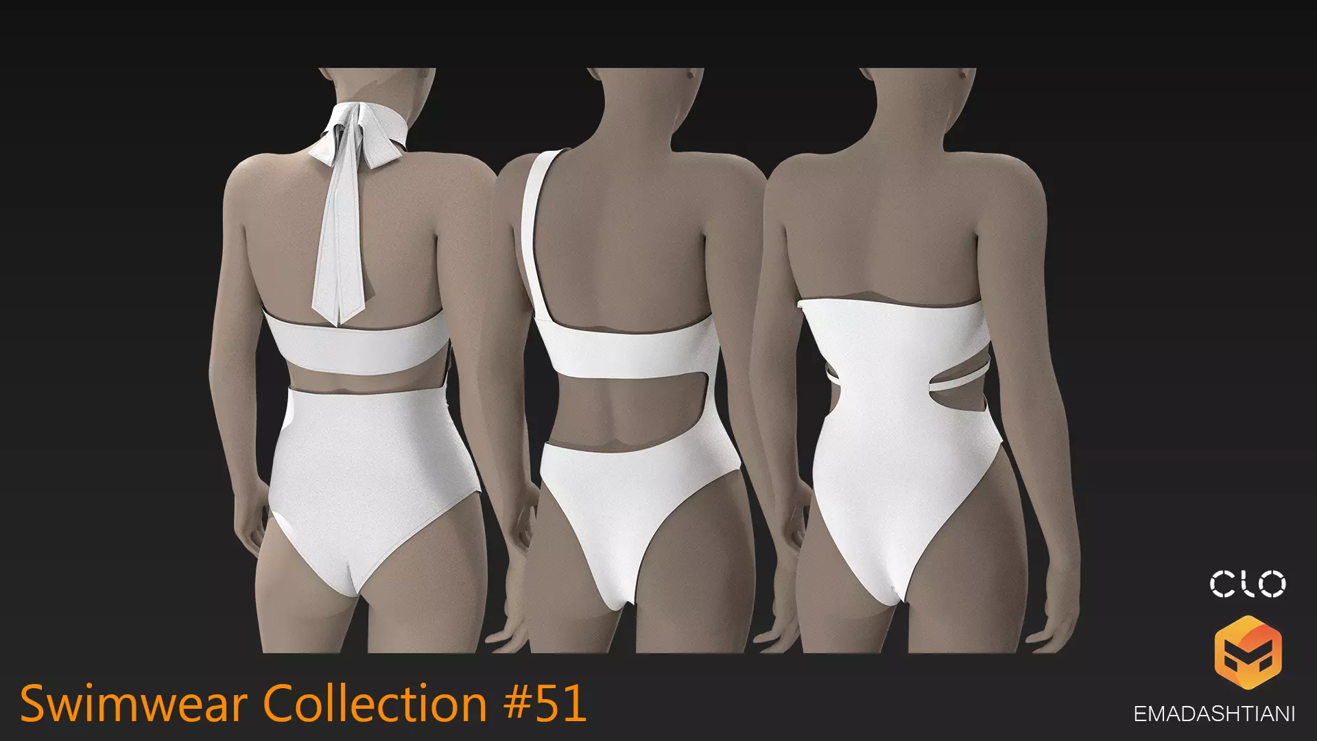 Swimwear Collection 51 MD-CLO3D ZPRJ FBX OBJ MTL 3D model 3D model_1
