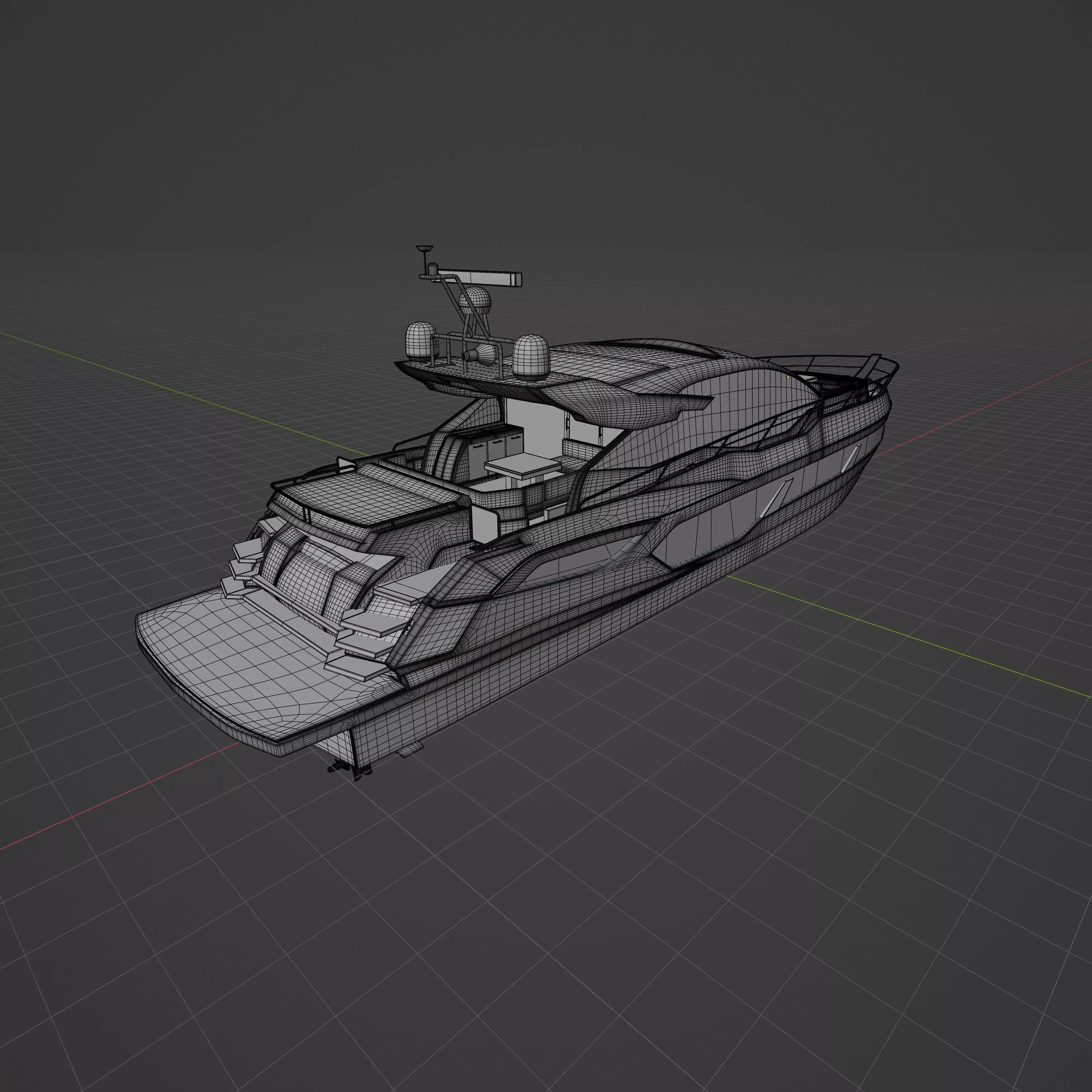 Sunseeker Predator 75 Render PBR 3D model 3D model_5