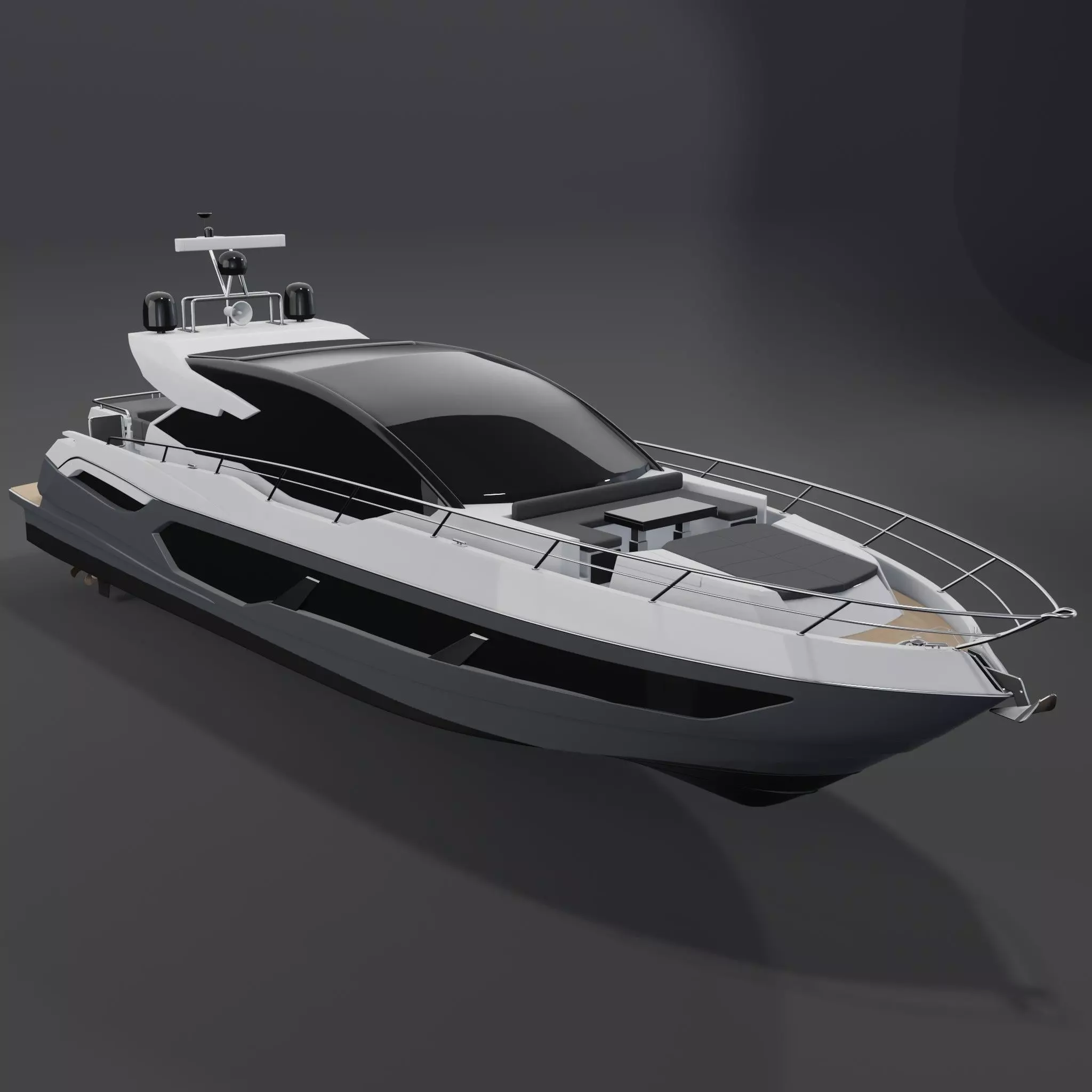 Sunseeker Predator 75 Render PBR 3D model 3D model_4