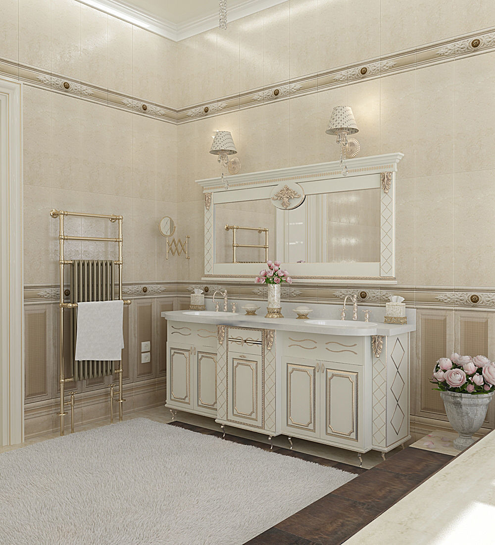 Gold Bathroom 3D model_2