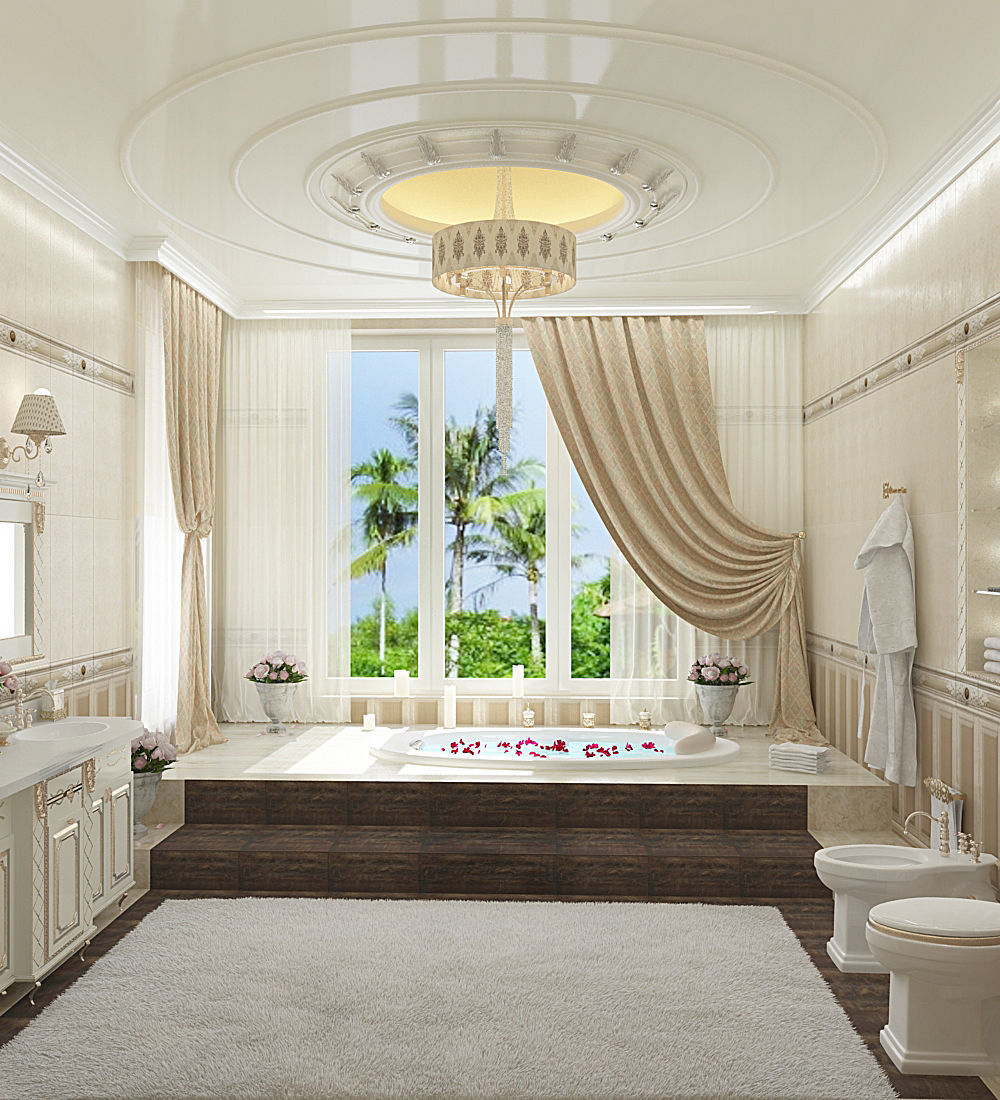 Gold Bathroom 3D model_6