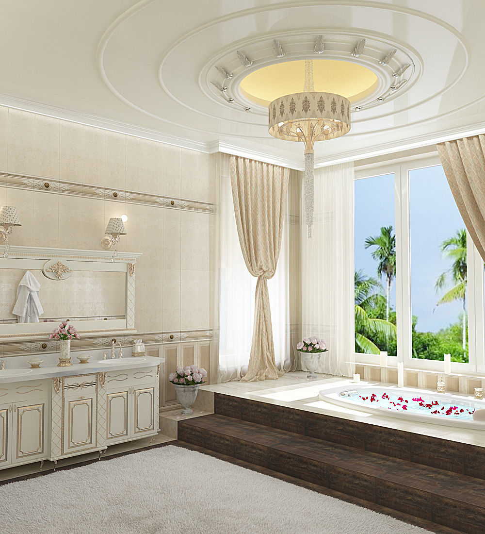 Gold Bathroom 3D model_3