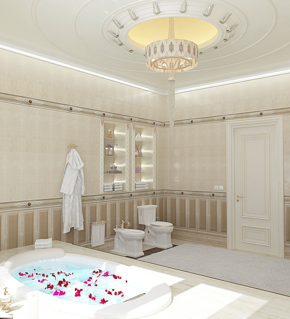 Gold Bathroom 3D model_5