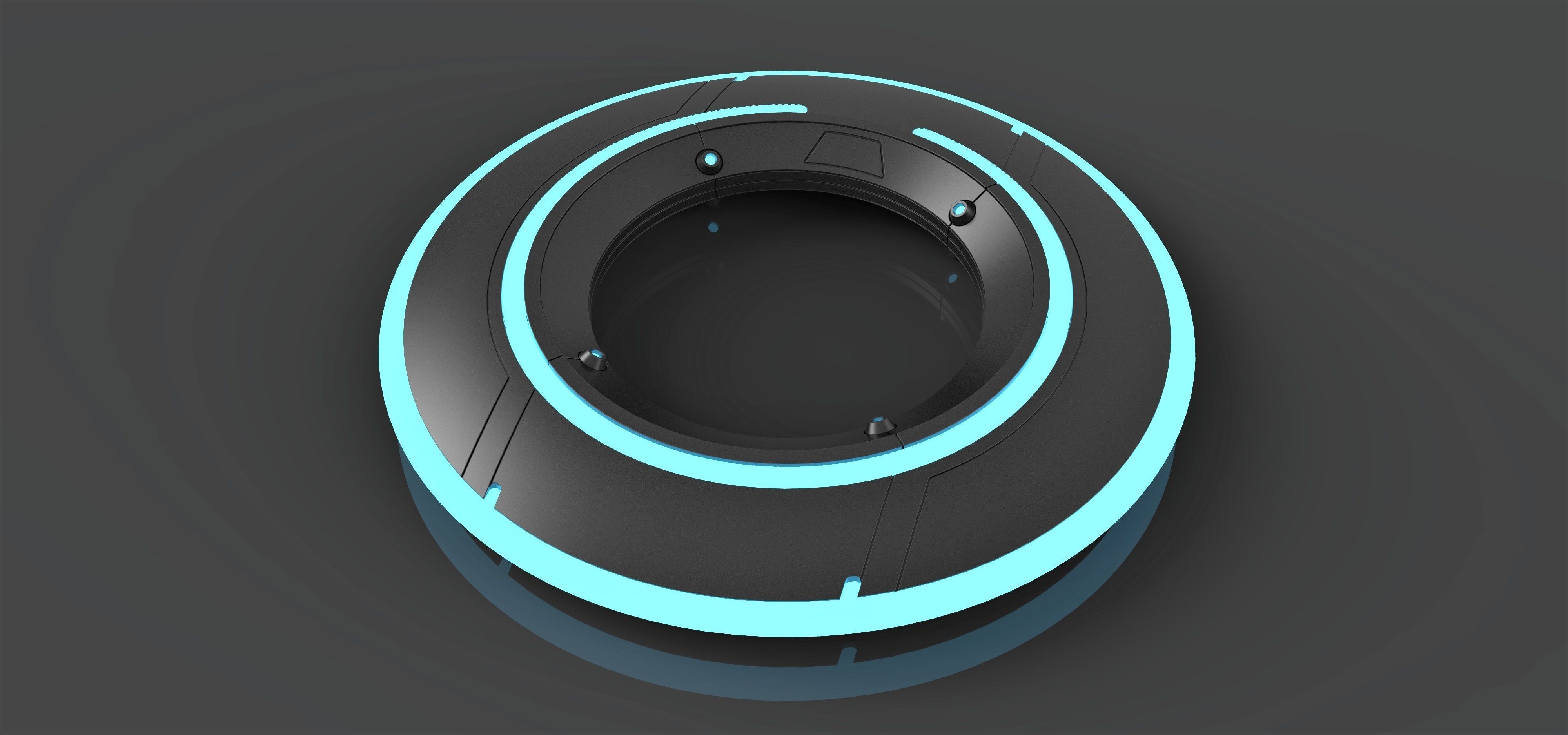 Identity disk from the movie Tron Legacy 2010 3D print model_5