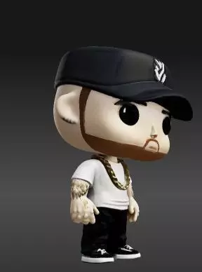 Mac Miller Inspired Funko Style Figure 3D print model_3