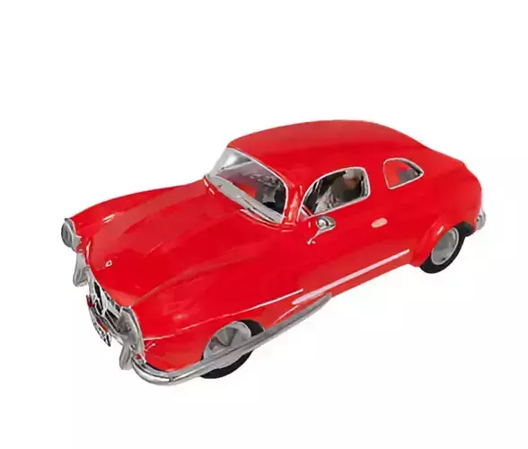Mercedes Benz 300 SL Low-poly 3D model 2