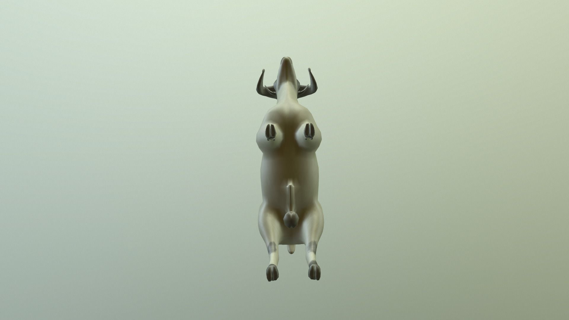 Sheep with long horns 3D model_8
