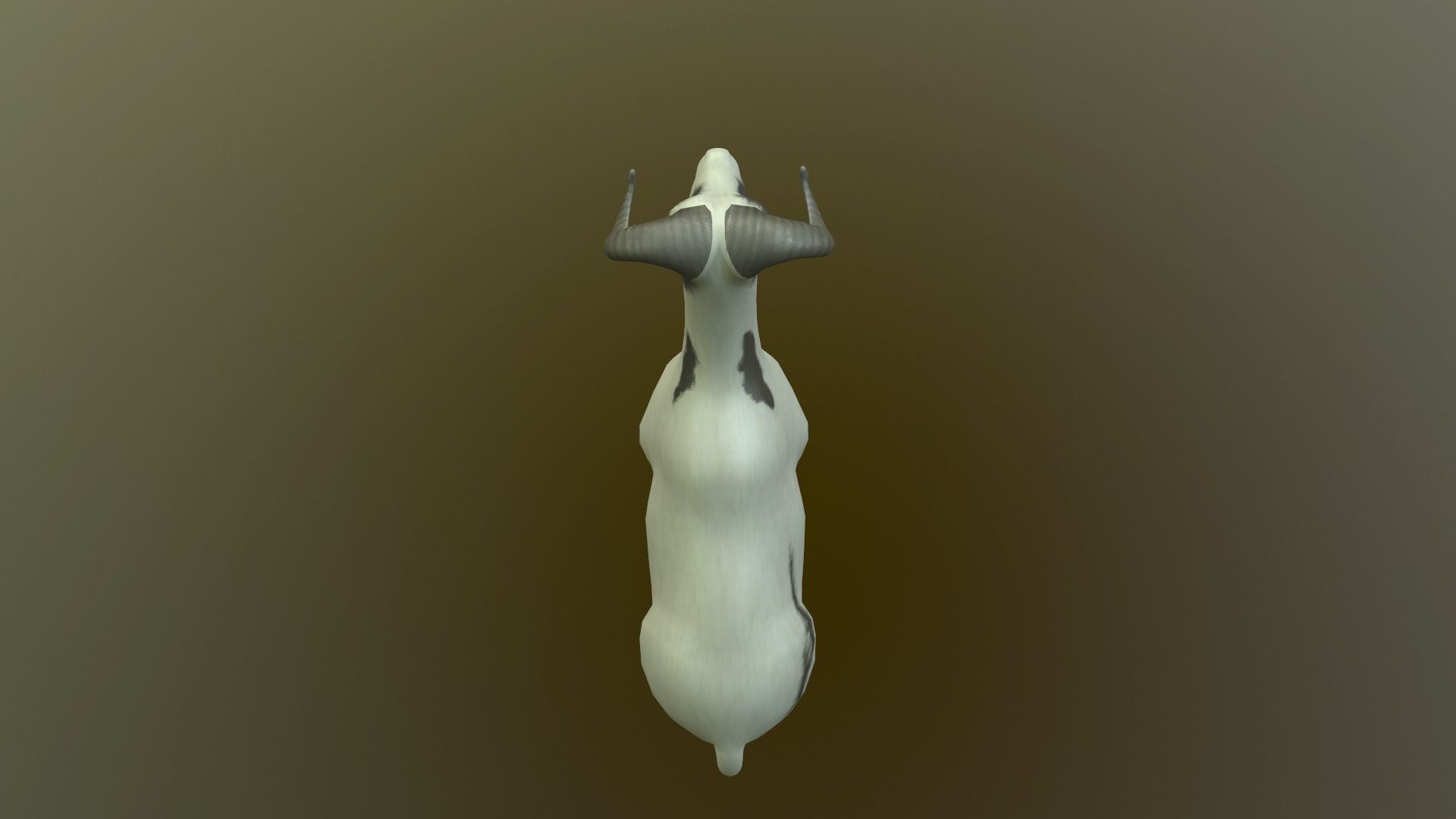 Sheep with long horns 3D model_1