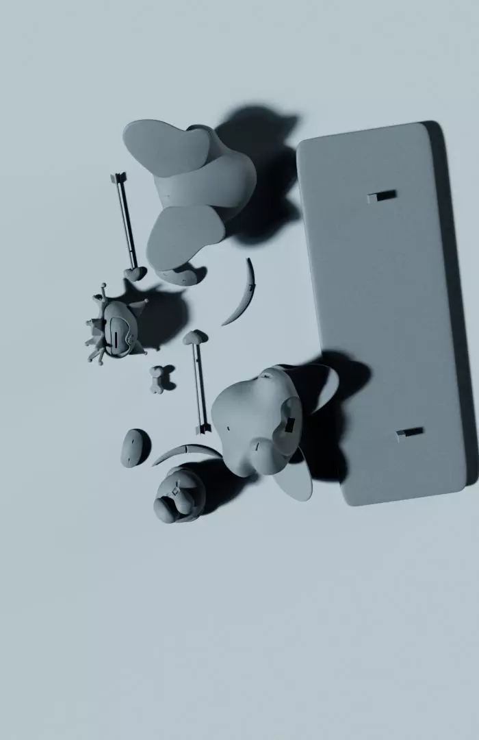 Kuromi and My melody Love design  3D print model_10