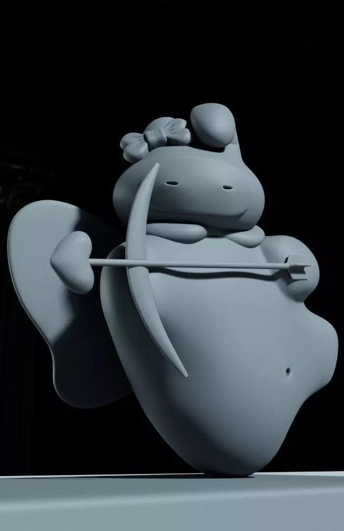 Kuromi and My melody Love design  3D print model_8