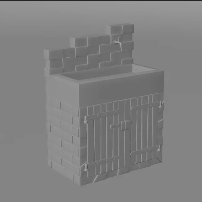 OutDoor Sink 3D model_6