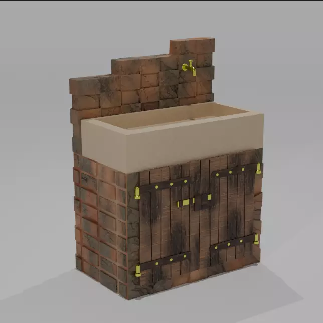 OutDoor Sink 3D model_0