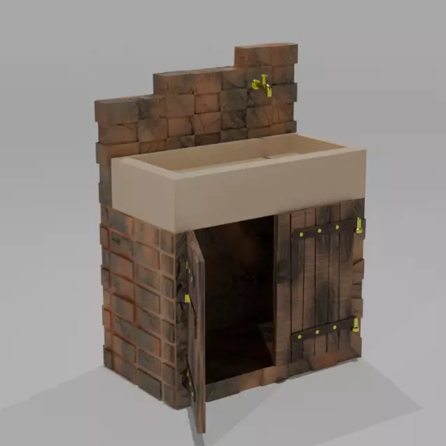 OutDoor Sink 3D model_3