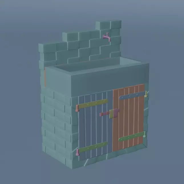OutDoor Sink 3D model_7