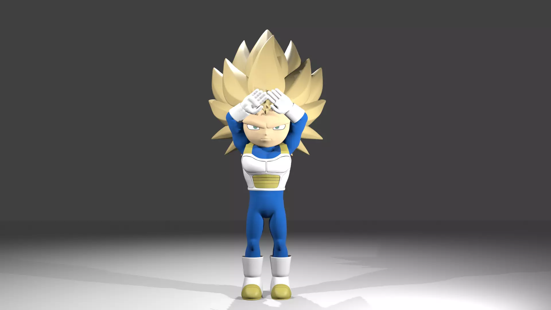 Vegeta fase 3 3D model_19