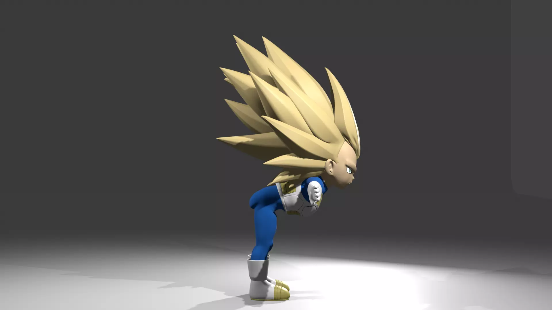 Vegeta fase 3 3D model_9