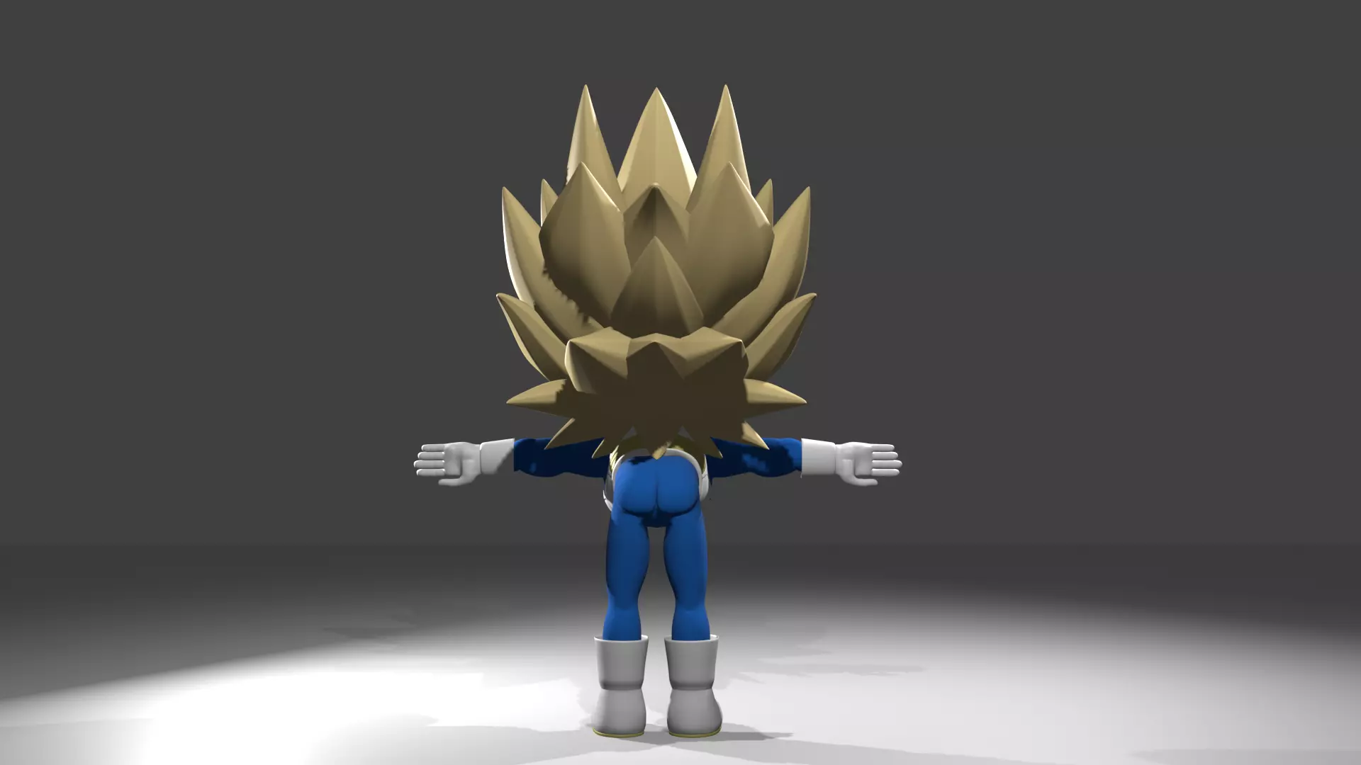 Vegeta fase 3 3D model_10