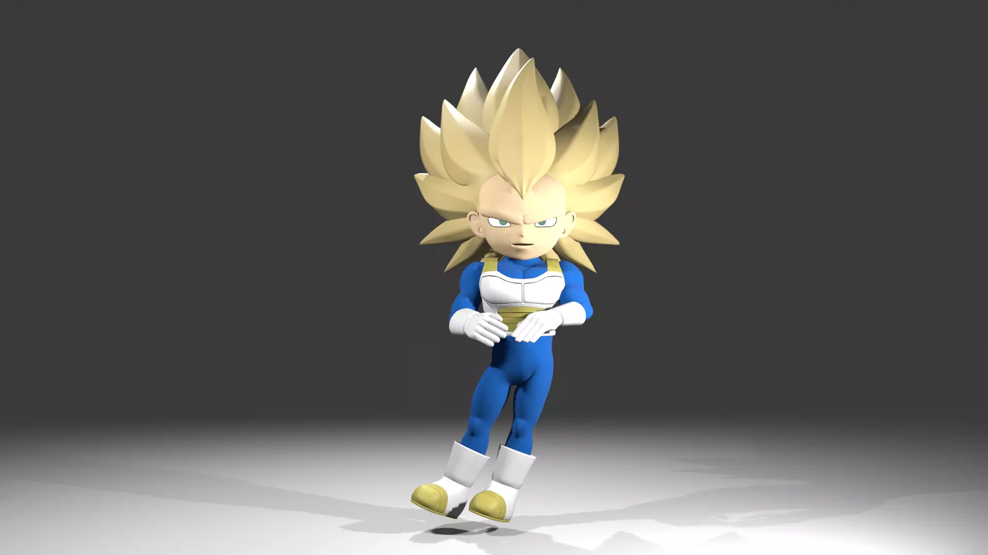 Vegeta fase 3 3D model_6