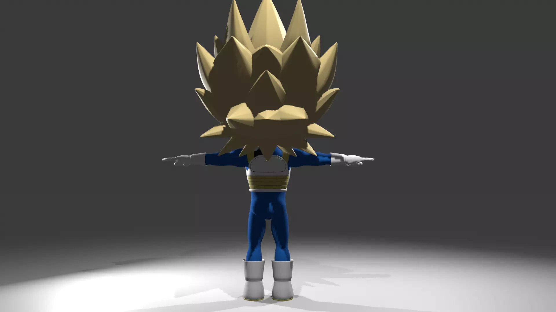 Vegeta fase 3 3D model_16