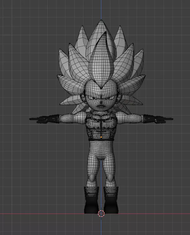 Vegeta fase 3 3D model_23