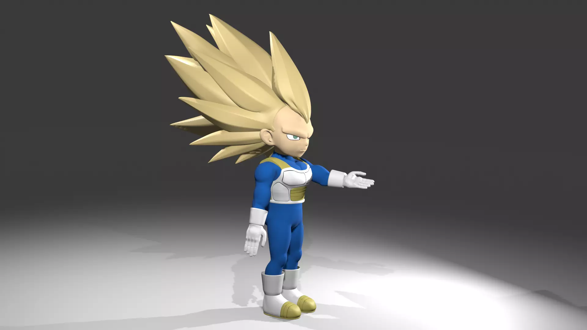 Vegeta fase 3 3D model_4