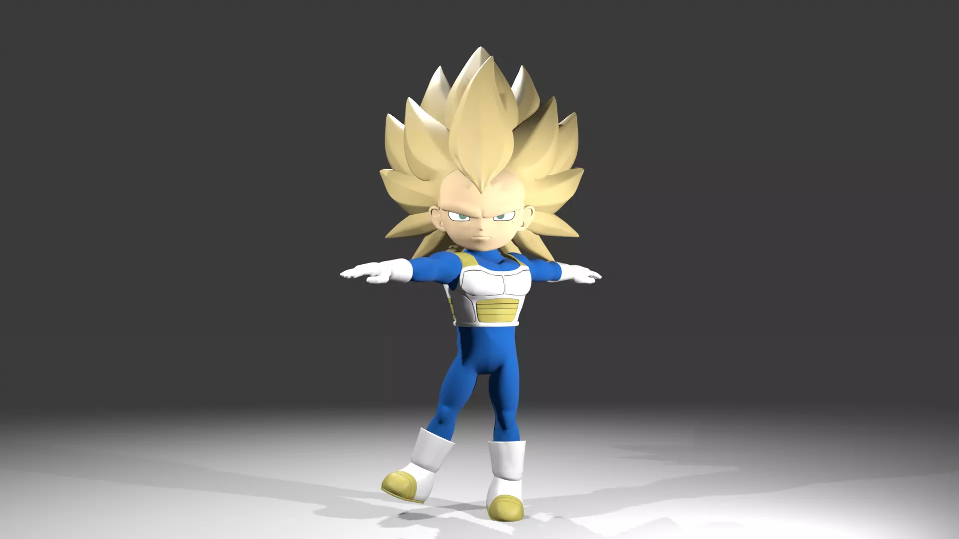 Vegeta fase 3 3D model_5