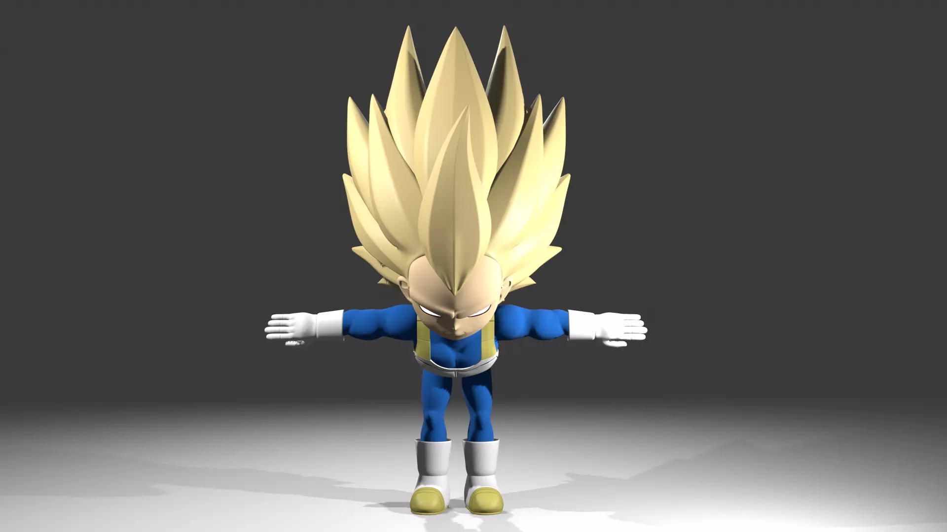 Vegeta fase 3 3D model_7