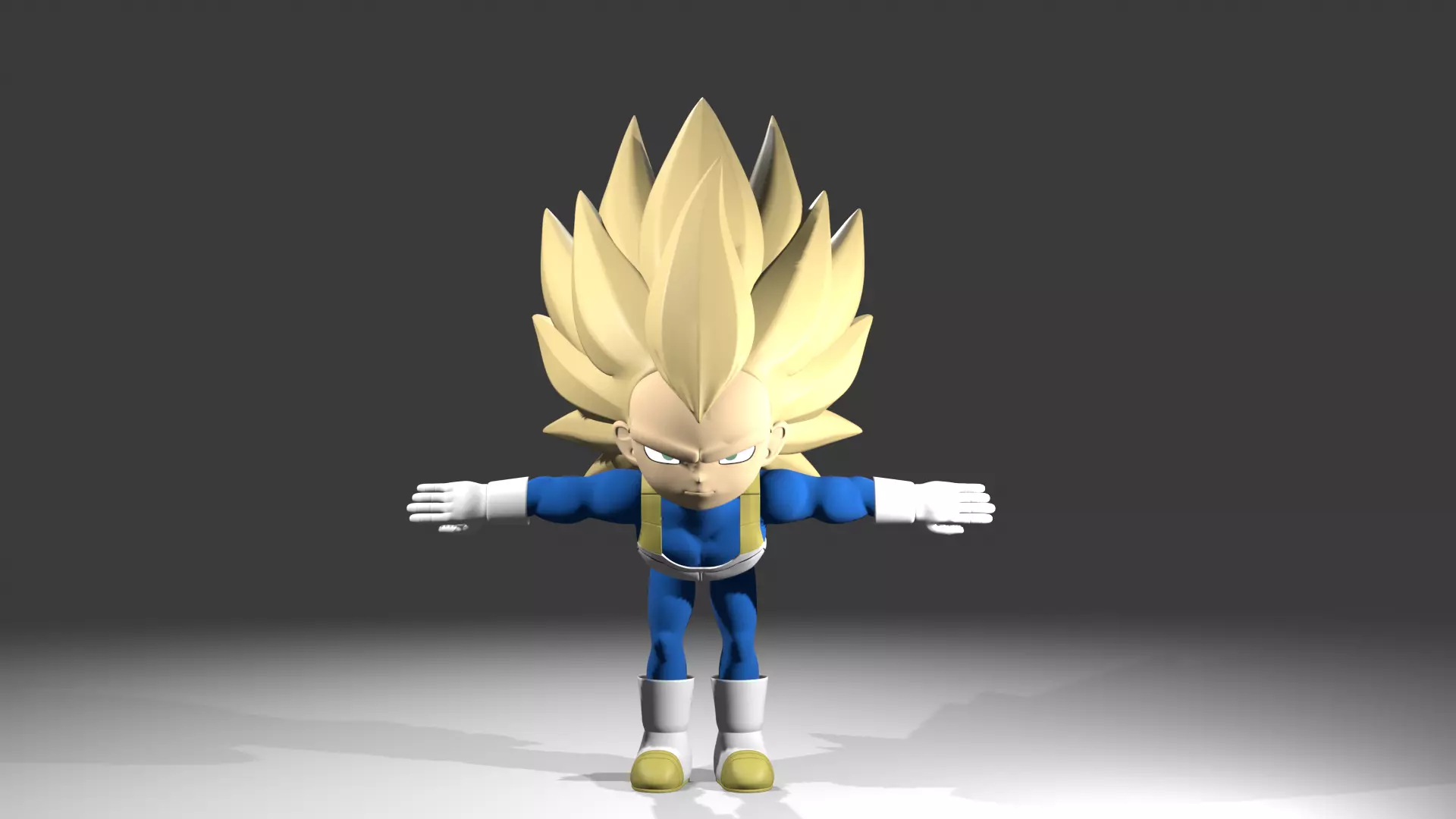 Vegeta fase 3 3D model_8