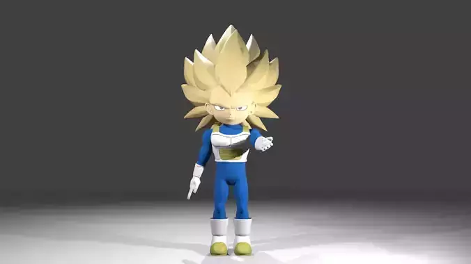 Vegeta fase 3 3D model