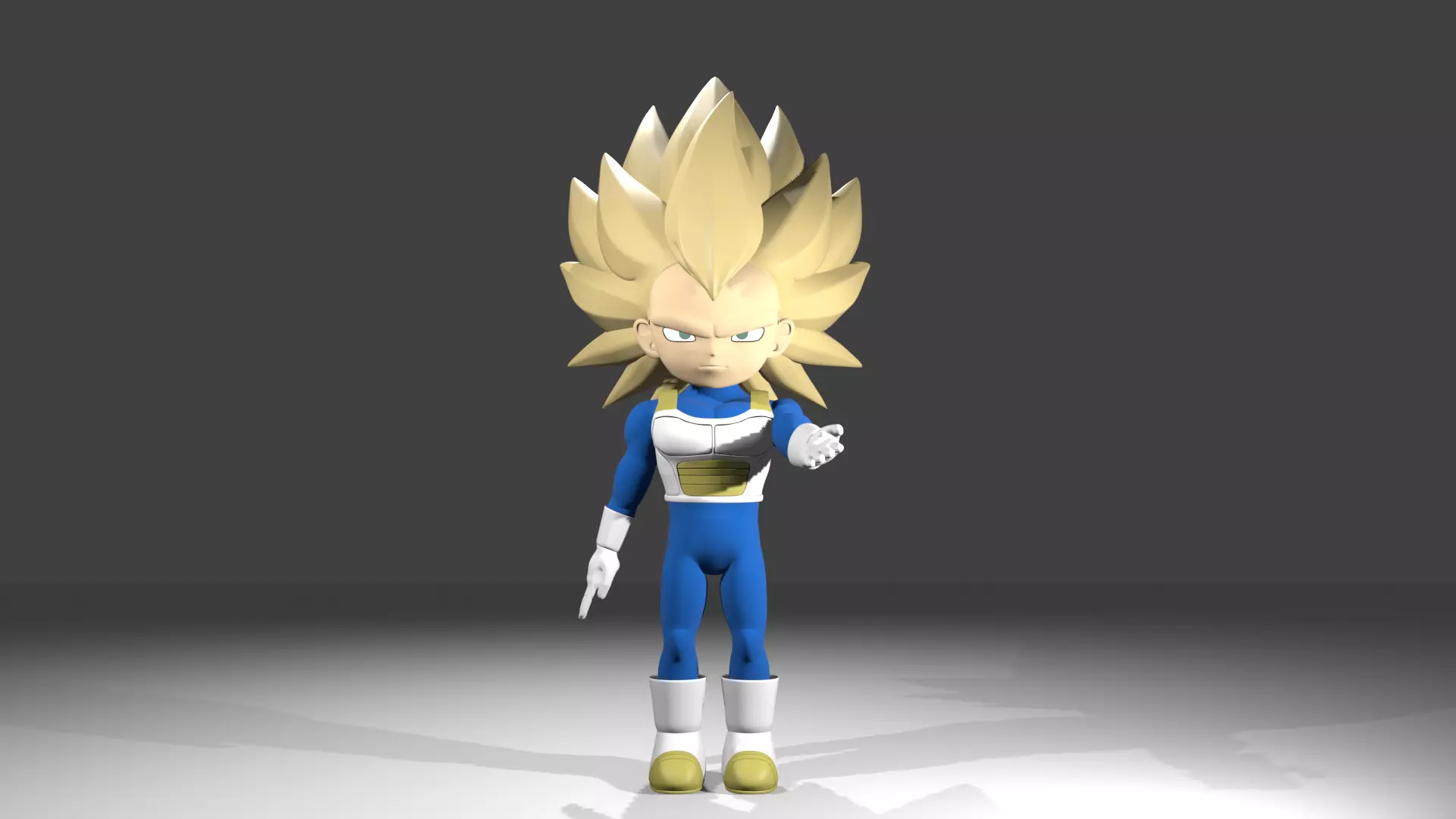 Vegeta fase 3 3D model_0