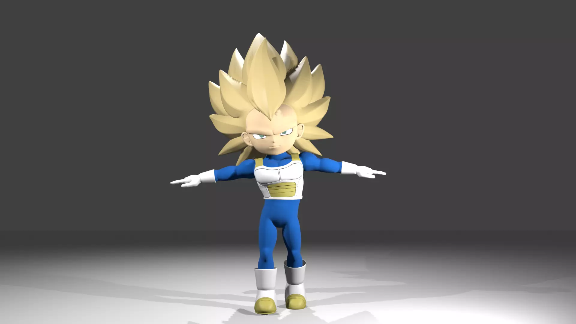 Vegeta fase 3 3D model_3