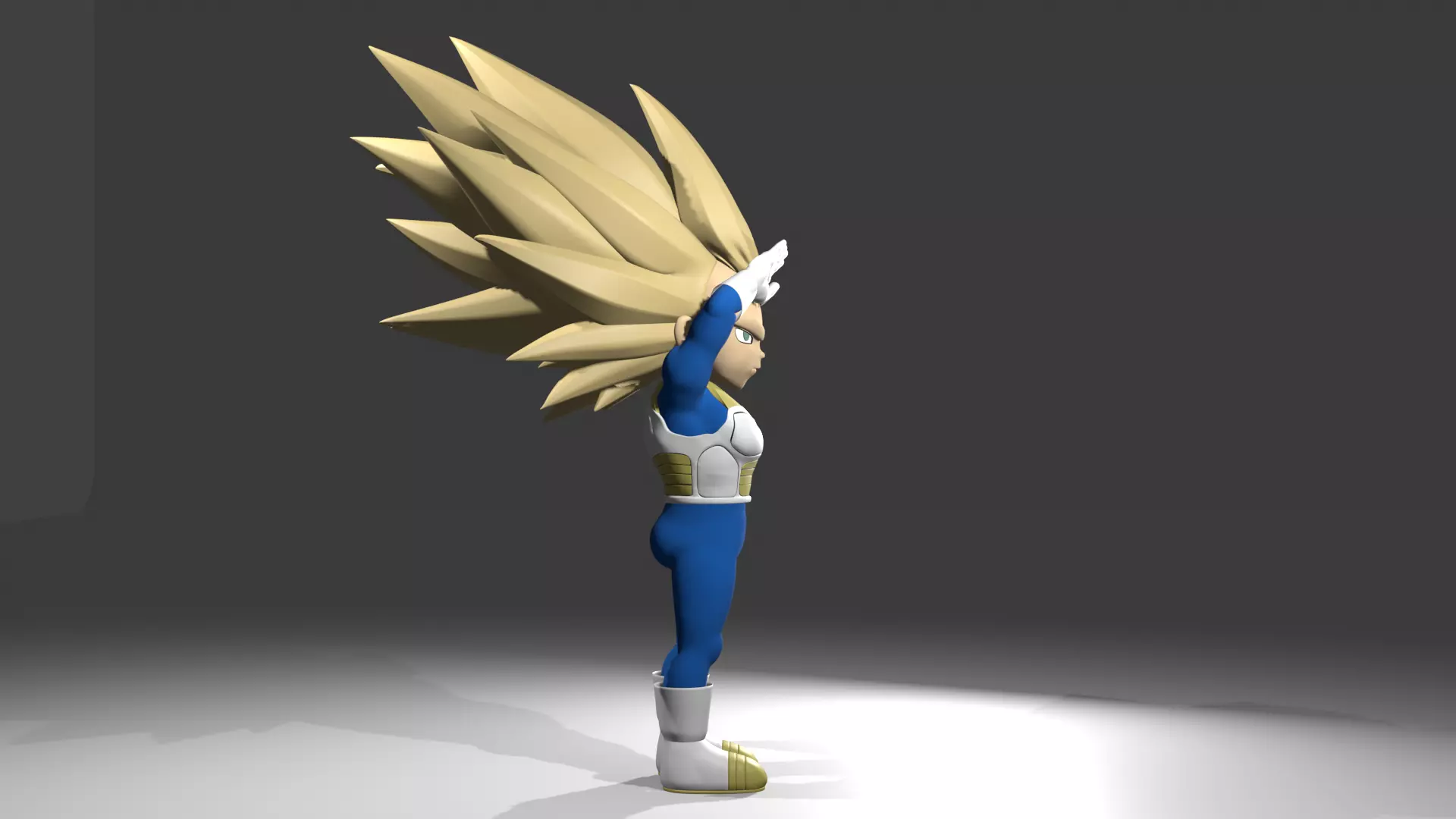 Vegeta fase 3 3D model_22
