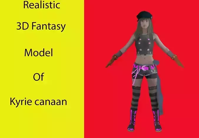 Kyrie Canaan Low-poly 3D model