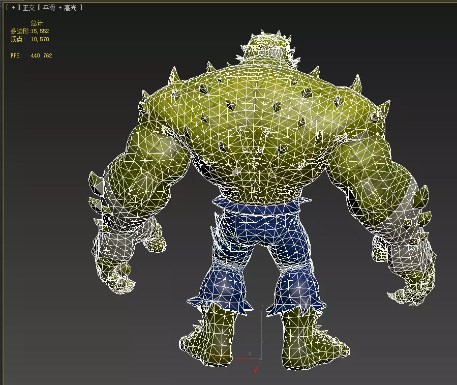  Killer Kroc Low-poly 3D model_13