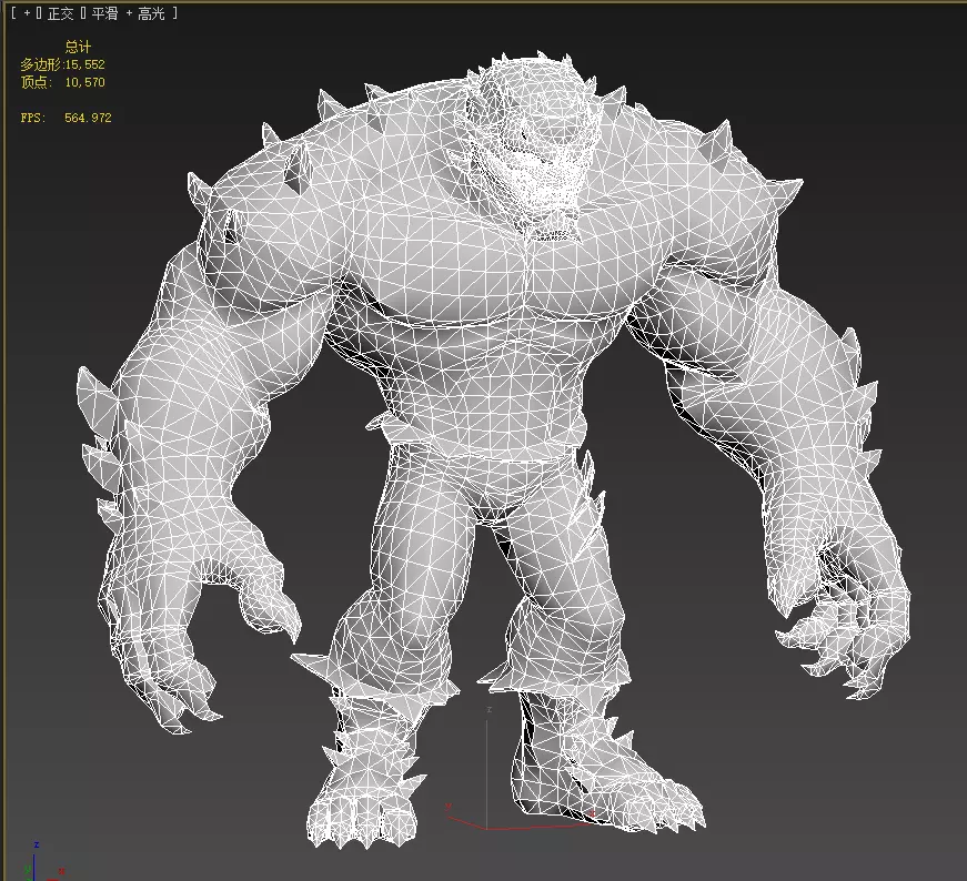  Killer Kroc Low-poly 3D model_16