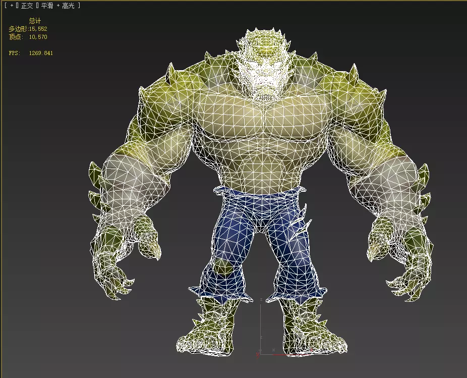  Killer Kroc Low-poly 3D model_11