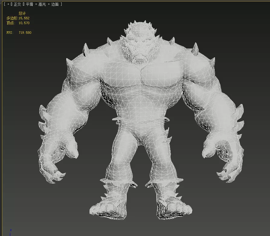  Killer Kroc Low-poly 3D model_19