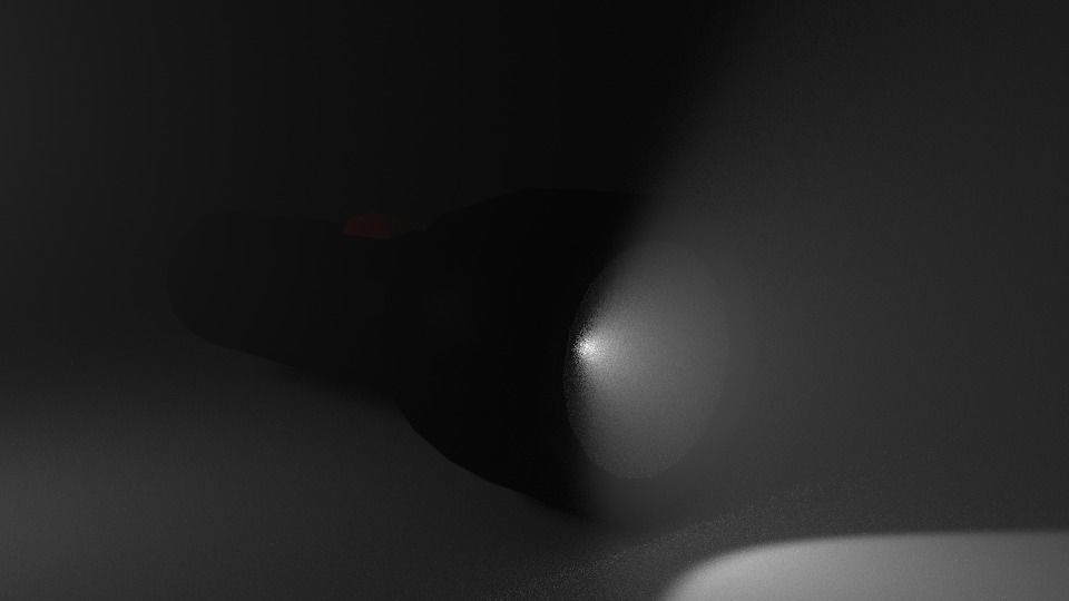 Low-poly GameReady Torch light shining Free low-poly 3D model