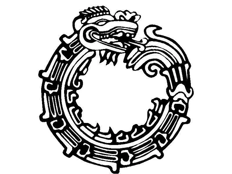 Mayan Dragon Symbol 3D print model