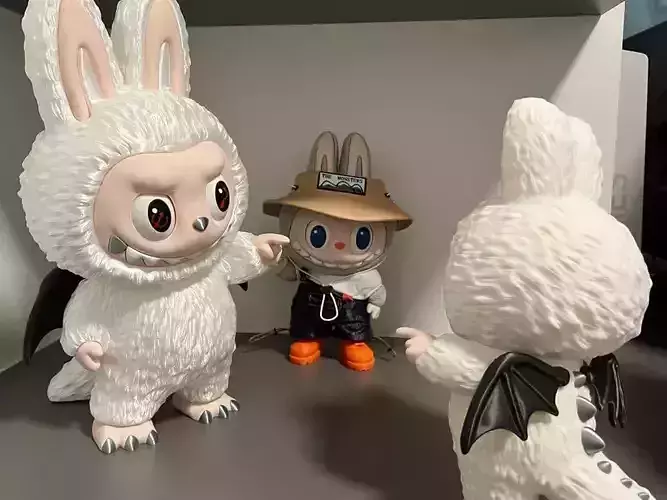 Chubby Bunny Dragon Art Toy 3D Model 